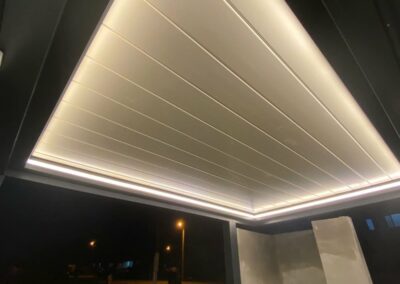 биоклиматична пергола с led осветление 2